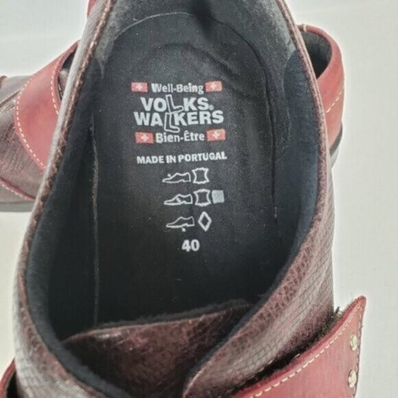 Volks Walkers Leather Slip On Walking Shoe Size 40EU 9US - Picture 10 of 15